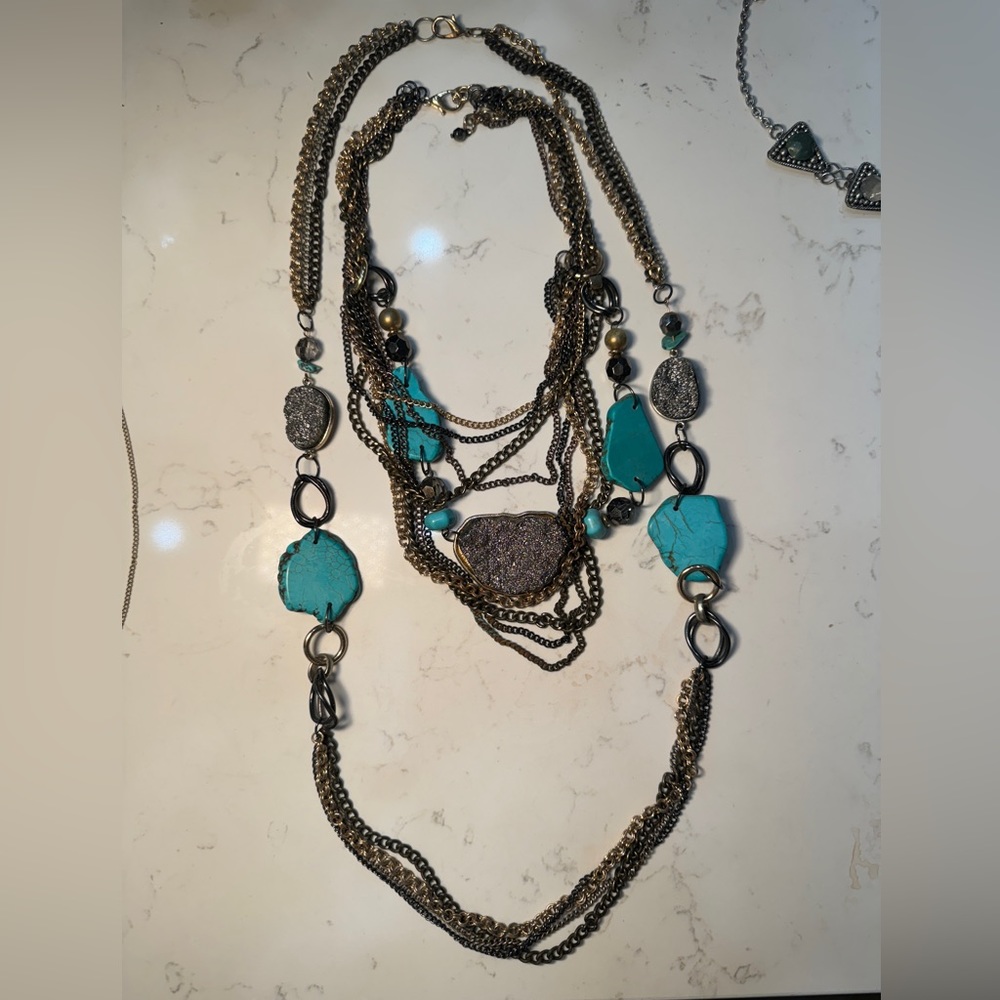 Two Vintage Turquoise Nexklaces